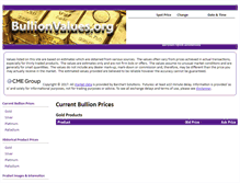 Tablet Screenshot of bullionvalues.com